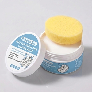 Pasta Limpiadora de Zapatos Blanca Bubbles <span class=keywords><strong>Nico</strong></span> OEM, 5%-15% de Ingredientes Activos, Elimina Manchas y Amarilleamiento, Fórmula Suave para - Product Image 1