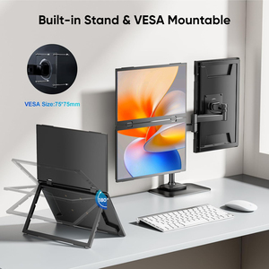 18.5แบบพกพาหน้าจอ1080P สามจอ LED <span class=keywords><strong>Mac</strong></span> ขาตั้งแบบตั้งได้พับได้แบบซ้อนกันได้ - Product Image 5