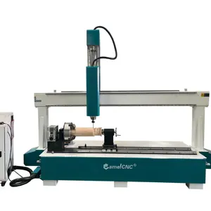 Rotary Device 4 Axis CA-1650 Cnc Router Woodworking Wood Carving Machine Wood Cnc Router for dragon pillar stair handrail