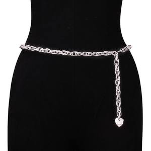 Chaîne de taille en alliage de cuivre style européen-américain avec bordure en strass pour femme, chaîne de corps tendance pour la plage - Product Image 5