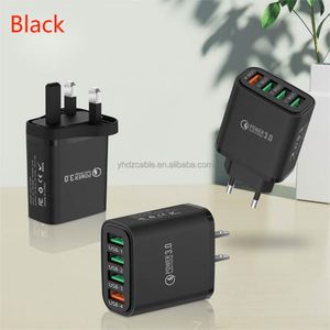 Wholesale 4-Port <b>USB</b> Multi-Charger Charging Head 2.4A Standard <b>Socket</b> Mobile Phone Desktop Charger - Product Image 2
