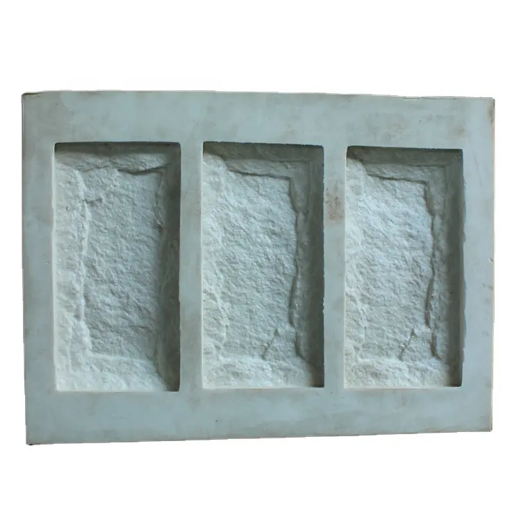 Forms faux artificial wall stones plastic rubber stone molds for decorative