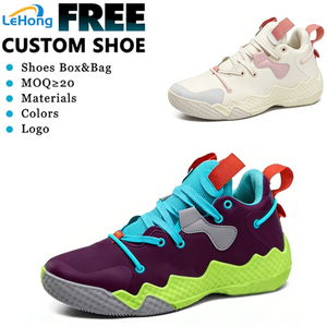 Chaussures de basketball pour hommes personnalisables OEM à marque privée avec empeigne en cuir suédé, bordure en fourrure et options de logo jetables - Product Image 1