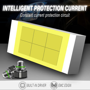 Phares antibrouillard T3 Lens 6000LM 6000K-8000K Ampoules <span class=keywords><strong>LED</strong></span> super lumineuses |   12V 40W |   Adaptation universelle H11 9005 |   Pièces détachées automobiles - Product Image 5