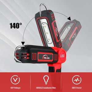 Compatible With 18-20V Battery Flicker Free Brightness Adjustable, Magnetic Base Cordless <b>LED</b> Work <b>Light</b> WD-STL01 Cordless <b>LED</b> W - Product Image 2