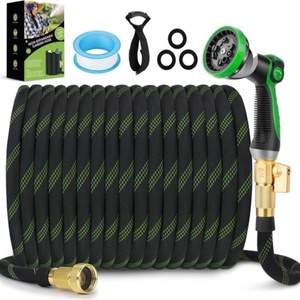 Manguera de Jardín Flexible Tejida, Resistente a Explosiones, de Alta Presión, No Extensible, para Uso Doméstico - Product Image 1