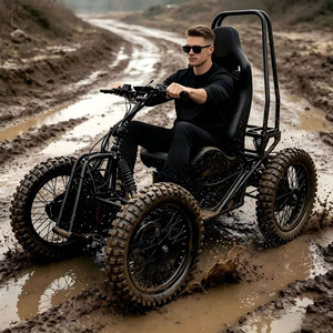Scooter électrique tout-terrain à 4 roues, moteur 5000W, <span class=keywords><strong>batterie</strong></span> 60V 50Ah, suspension indépendante, adapté aux activités de plein air et aux personnes à mobilité réduite - Product Image 1
