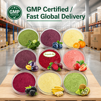 Private Label Gemengd Fruit & Groente Vriesgedroogd Poeder Supplement Botanische Ingrediënten Plastic Verpakking Gezondheidsvoeding