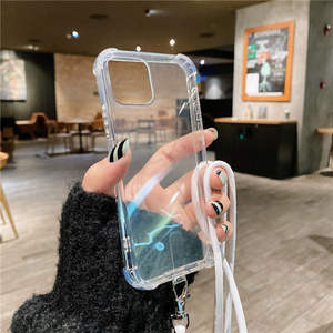 <span class=keywords><strong>Coque</strong></span> <span class=keywords><strong>transparente</strong></span> en TPU souple <span class=keywords><strong>avec</strong></span> lanière pour <span class=keywords><strong>iphone</strong></span>, pour <span class=keywords><strong>iphone</strong></span> 12 Pro, <span class=keywords><strong>11</strong></span> Pro Max, XS Max, XR, X, 7, 8 Plus - Product Image 4