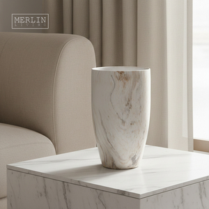 Vase décoratif <span class=keywords><strong>Merlin</strong></span> Living en céramique pour la maison, vase à fleurs, autres décorations d'intérieur, décorations d'hôtel, vente en gros de la fabrique de céramique de Chaozhou - Product Image 6