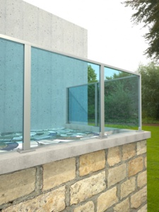 Bền thép không gỉ và thủy tinh màu đen cột lan can chủ cho cầu thang hiện đại đương đại <span class=keywords><strong>glass</strong></span> trường hợp với thiết kế thời trang - Product Image 6