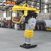 Compacteur vibrant HCD125 de haute qualité 5,5 CV à essence, diesel ou électrique, pour la construction de routes et le compactage du sol, force d'impact 15KN