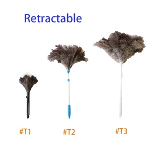 <span class=keywords><strong>Plumeau</strong></span> de plumes d'autruche à poignée en bois, doux et de haute qualité, prix d'usine, vente bon marché - Product Image 5