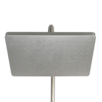 Ensemble de douche de clé de piano d'usine espace de cartouche en céramique aluminium 4 fonctions ensemble de douche de thermostat de cuivre ensemble de robinet de douche de piano