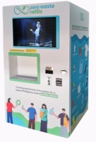 Station de recharge de liquide pour cartes de crédit, paiement sans contact, 10 ml, distributeur de détergent, écran tactile