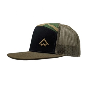 Suir — chapeau de camionneur en coton sergé, casquette Gorras ajustable avec sept panneaux en maille - Product Image 6