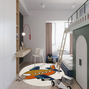 <span class=keywords><strong>Tapis</strong></span> rond sûr et non toxique pour <span class=keywords><strong>chambre</strong></span> d'enfant, toucher doux, motif jet, <span class=keywords><strong>tapis</strong></span> de sol durable en polypropylène, aire de jeu, <span class=keywords><strong>tapis</strong></span> de <span class=keywords><strong>chambre</strong></span> pour garçon - Product Image 1