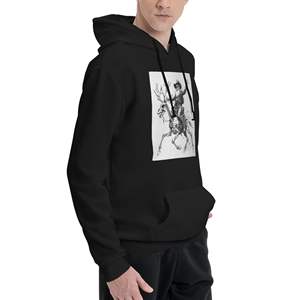 Custom image Couple's Thick Winter Streetwear <b>Hoodie</b> XXS to XL Custom Label Distressed Design <b>3D</b> Embroidery Anti-Wrinkle Anti-Shrink Features - Product Image 4