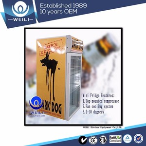 Wholesale showcase Beer <strong>Fridge</strong> 85L <strong>Table</strong> <strong>Top</strong> Refrigerator/ Mini Commercial Display <strong>Fridge</strong>/ <strong>Small</strong> Commercial Chiller - Product Image 3