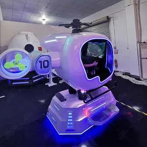 Simulador de voo fpv 9d vr, aeronaves de cabine, vr, helicóptero, máquina de assento voador com sistema de avião profissional