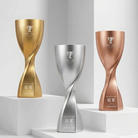 Nouveau Trophée en Résine Or Argent Bronze - Personnalisé - Créatif - Haut de Gamme - Gravure de Lettres - Coupe Héraclès - Récompense d'Équipe