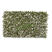 Sauce de jardín Artificial, valla de enrejado extensible con hojas, precio bajo