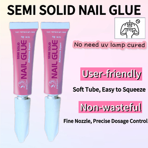 3g tubo di alluminio Semi-curata colla <span class=keywords><strong>per</strong></span> <span class=keywords><strong>unghie</strong></span> multifunzione di lunga durata forte adesione <span class=keywords><strong>per</strong></span> chiare punte di <span class=keywords><strong>unghie</strong></span> finte - Product Image 2