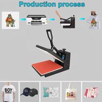 Presse à chaud manuelle escamotable 38x38cm haute pression pour sublimation et transfert thermique sur T-shirts et vêtements (impression à plat)