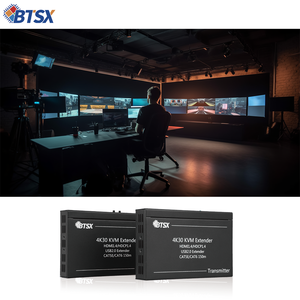 Haute Performance 4K30 KVM <span class=keywords><strong>HDMI</strong></span> Extender USB 2.0 sur câble IP/CAT5e/CAT6 Audio professionnel vidéo et éclairage - Product Image 1
