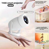 Mini projecteur LED intelligent Y400, Android 11, 200 lumens, compatible 3D, mise en miroir sans fil, stéréo HIFI, home cinéma portable