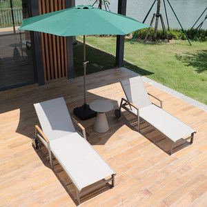 Chaise longue d'extérieur pour villa, terrasse, piscine, chaise de plage, résistante à l'eau et aux UV, pour hôtel - Product Image 3