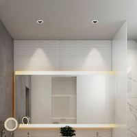 SMART 3500K CCT 20W Downlight LED encastré moderne en aluminium à intensité variable IP44, haute efficacité, sans cadre, lumière réglable, CRI Ra97