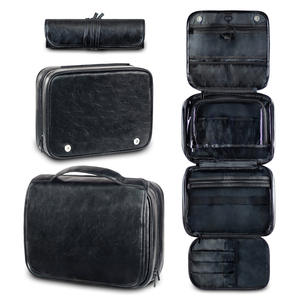 Grande trousse de toilette multifonctionnelle en nylon pliable détachable avec logo personnalisé pour hommes - Product Image 6