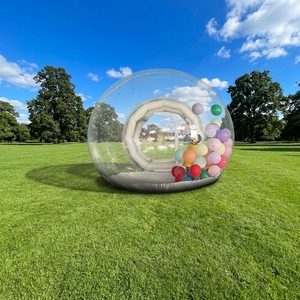 Vente flash - Maison à bulles gonflable en PVC transparent - Double tunnel - Dôme en cristal - <span class=keywords><strong>Tente</strong></span> <span class=keywords><strong>pour</strong></span> enfants - <span class=keywords><strong>Location</strong></span> <span class=keywords><strong>pour</strong></span> événements d'<span class=keywords><strong>anniversaire</strong></span> - Avec souffleur d'air - Product Image 4