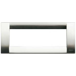 Plaque murale Vimar en nickel brossé, longueur 8,5 pouces, hauteur 1,1 pouce, style classique - Product Image 1