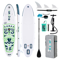 Planche de SUP gonflable haute performance, super large 320 cm, 190 kg, robuste, avec pompe et pagaie pour SUPFW05A Rouge - Livraison gratuite