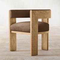 Chaise de salle à manger en bois massif rétro scandinave, mobilier moderne pour la maison, idéal pour les hôtels, les restaurants, les scènes de table à manger de loisirs