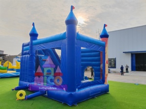 <span class=keywords><strong>Casa</strong></span> Gonfiabile a Tema Carnevalesco con Grafiche di Clown e Scivolo per Feste di Compleanno a Tema Circo e Noleggi per Festival - Product Image 5