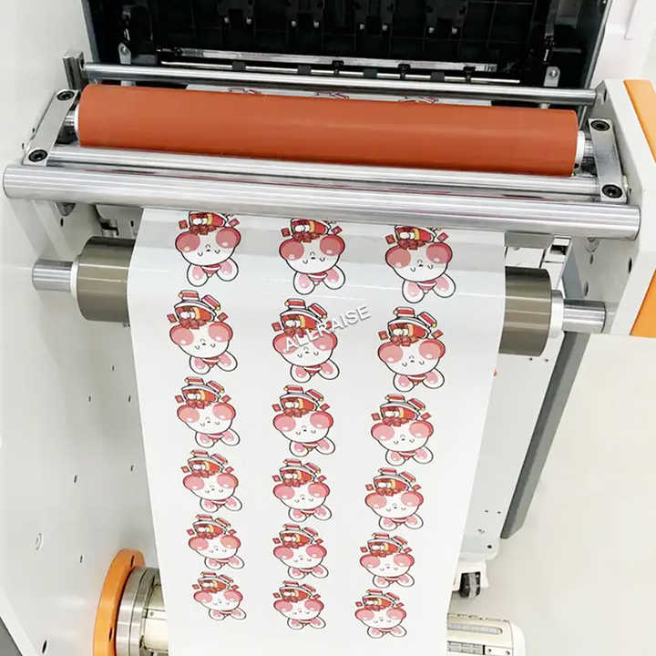 Fullauto CMYKW Roll to Roll Product Label Laser Printing Machine PVC