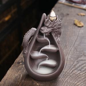 Décor moderne de bureau à domicile brûleur d'encens à cascade arabe brûleur d'encens à reflux chinois créatif <span class=keywords><strong>Dragon</strong></span> - Product Image 2