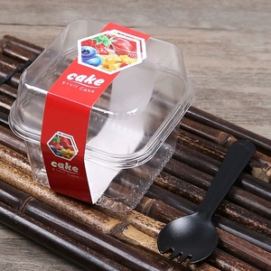 กล่องใสสำหรับบรรจุภัณฑ์ชีสเค้กขนาดเล็กแบบขายส่ง กล่องใสสำหรับขนมอบ ขนมหวานเดี่ยว กล่องใส PET สำหรับคัพเค้ก 8 ออนซ์ ใช้สำหรับขนมหวาน - Product Image 6