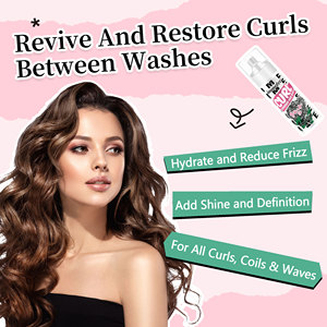 Tóc xoăn thảo dược dưỡng ẩm làm mịn chống xoăn cứng Detangler kết cấu phun cho sóng lọn tóc xoăn - Product Image 4