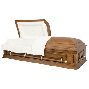 Großhandel Günstigster Preis Holz Särge Massivholz Sarg-Kunden spezifische Särge und Sarg für die Beerdigung - Product Image 3
