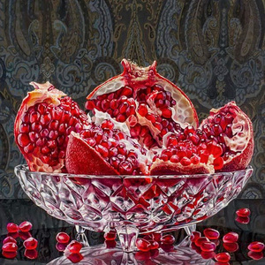 Commercio all'ingrosso 5D fai da te 30*40cm trapano quadrato strass immagine rosso melograno <span class=keywords><strong>frutta</strong></span> pittura diamante per la decorazione del soggiorno - Product Image 1