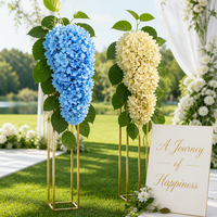 Nouvelle Composition Florale Artificielle en Soie, Hortensia Pagode Fleur de Prunier, Décoration de Salon, Décoration de Mariage