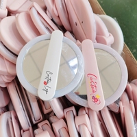 Miroir de maquillage intelligent pliable à lumière LED Miroir de maquillage portable de voyage Miroir de maquillage compact à main avec lumière LED