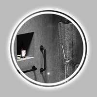 Miroir de salle de bain à écran tactile avec miroir à led intelligent lumineux