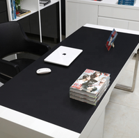 Grand tapis de souris XXL pour ordinateur de bureau, coussin antidérapant, en feutre de laine, parfait pour jeu Gamer