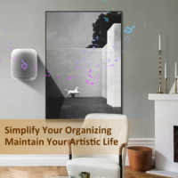 Support mural en aluminium durable, résistant aux rayures, à haute résistance à la traction, pour HomePod 2e génération, gestion des câbles pour haut-parleur intelligent