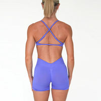Ensembles de vêtements de sport pour femmes avec logo personnalisé sans couture, soutien-gorge dos croisé de haute qualité, shorts froncés à dos en V, leggings, tenues de yoga et de sport